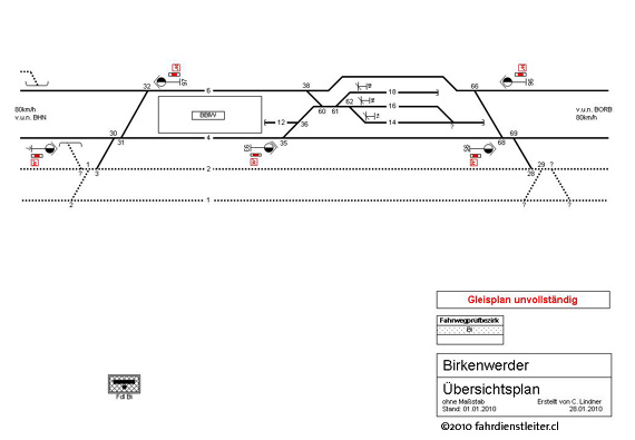 Lageplan Stellwerk Bi Birkenwerder