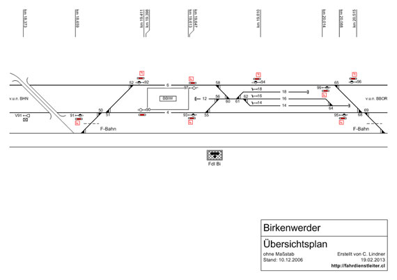 Lageplan Stellwerk Bi Birkenwerder 2013