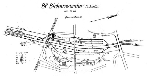 Lageplan 1962 Stellwerk Bi Birkenwerder Bib