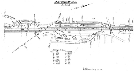 Lageplan 1967 Stellwerk Bi Birkenwerder
