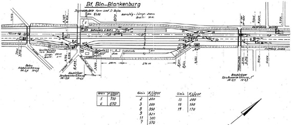 Lageplan 1967 Stellwerk Bkb Blankenburg
