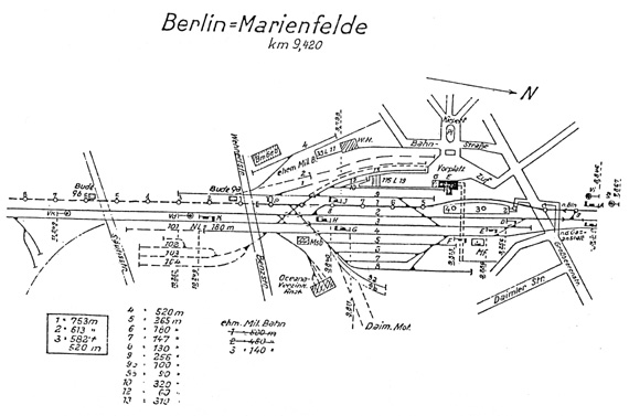 Lageplan 1955 Stellwerk Mf Marienfelde Msb