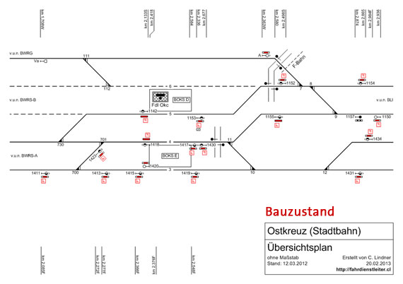 Lageplan Stellwerk Okc Ostkreuz Stadtbahn 2012