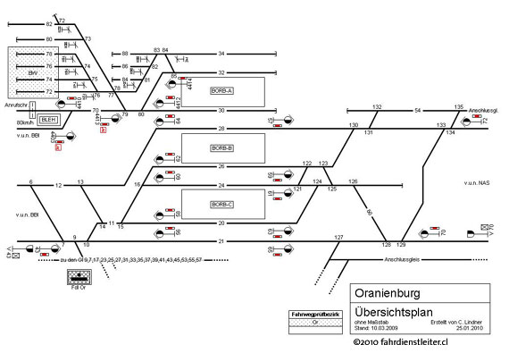 Lageplan Stellwerk Or Oranienburg