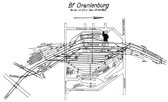 Lageplan 1962 Stellwerk Or Oranienburg