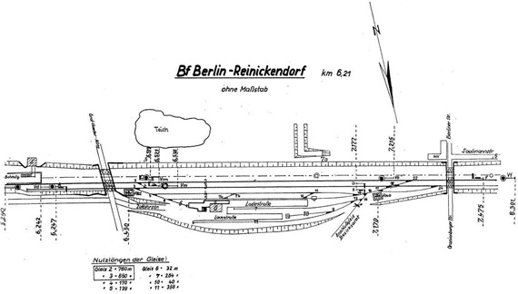 Lageplan 1967 Stellwerk Rkd Reinickendorf